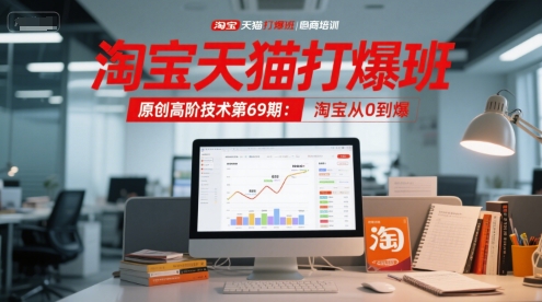 淘宝天猫打爆班原创高阶技术第69期:淘宝从0到爆-鸿图网创