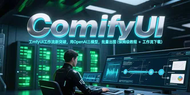 ComfyUI工作流新突破,用OpenAI三模型,批量出图(保姆级教程+工作流下载-鸿图网创