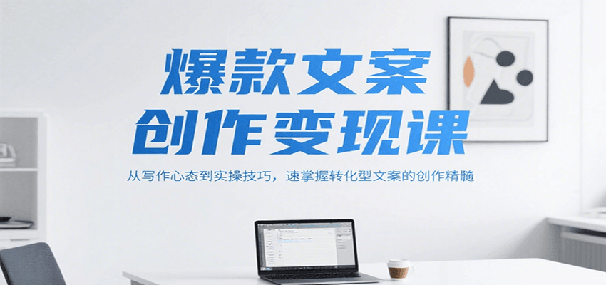 爆款文案创作变现课，从写作心态到实操技巧，速掌握转化型文案的创作精髓-鸿图网创