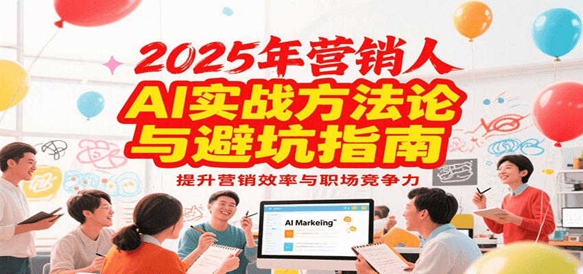 2025年营销实战方法论与避坑指南,利用AI提升营销效率与职场竞争力-鸿图网创