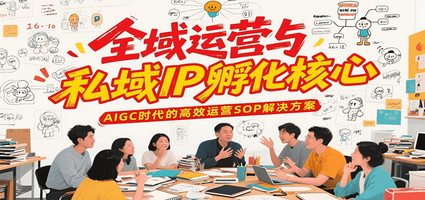 全域运营与私域IP孵化核心，AIGC时代的高效运营SOP解决方案-鸿图网创