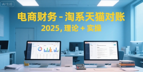 电商财务-淘系天猫对账2025，理论+实操-鸿图网创
