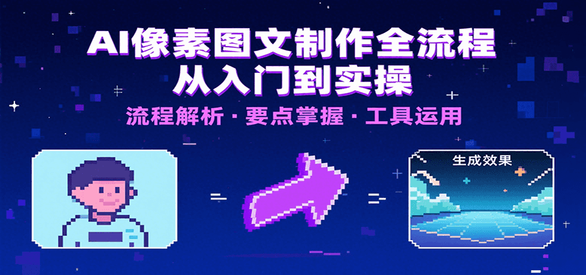 AI像素图文制作全流程：内容要点、文案选择及所用工具，助你快速入局-鸿图网创