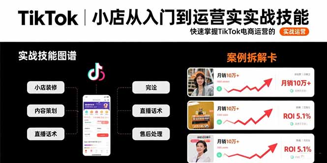 TikTok小店从入门到运营实战技能:快速掌握TikTok电商运营的完整方法论-鸿图网创