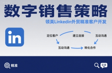 数字销售策略领英LinkedIn外贸精准客户开发-鸿图网创