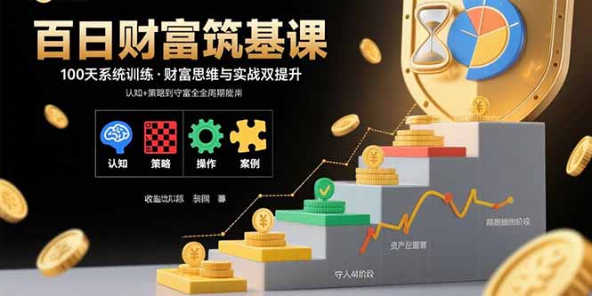 百日财富筑基课：认知+策略+实操+案例拆解  实现从创富到守富全周期能力-鸿图网创