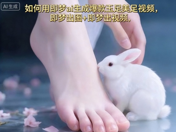 如何用即梦ai生成爆款玉足美足视频，即梦出图+即梦出视频，快速涨粉-鸿图网创