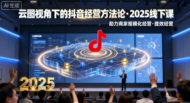 云图视角下的抖音经营方法论,2025线下课,助力商家规模化经营,提效经营(录音+字幕)-鸿图网创
