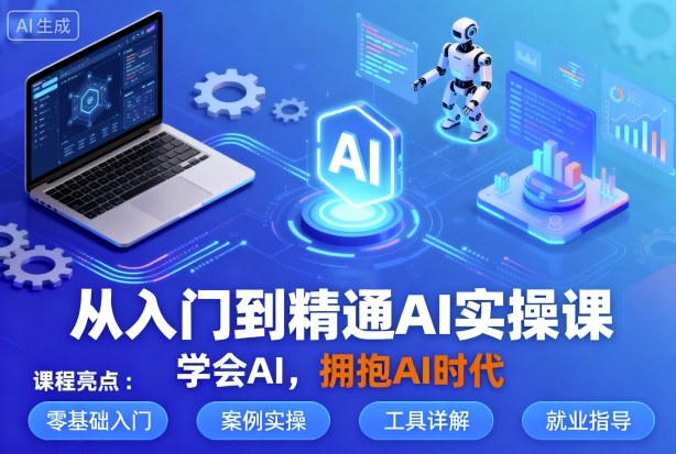 从入门到精通AI实操课,学会AI,拥抱AI时代-鸿图网创