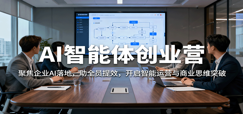 AI智能体创业营：聚焦企业AI落地，助全员提效，开启智能运营与商业思维突破-鸿图网创