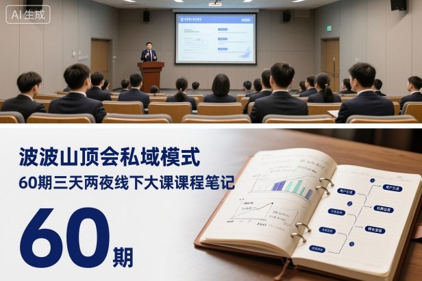 波波山顶会私域模式60期三天两夜线下大课课程笔记(文档)-鸿图网创