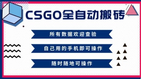 CSGO全自动搬砖，年底钱回家好项目，当天可拿到结果，新手小白轻松月入1W+【揭秘】-鸿图网创