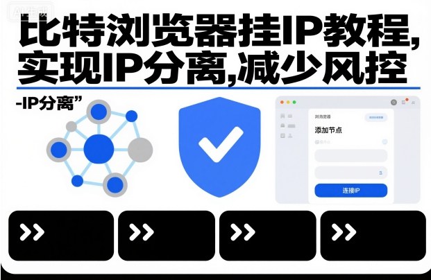 比特浏览器挂IP教程，实现IP分离，减少风控-鸿图网创