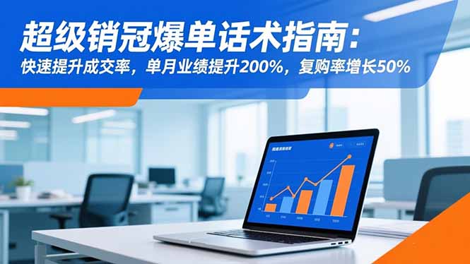 超级销冠爆单话术指南：快速提升成交率，单月业绩提升200%，复购率增长50%-鸿图网创