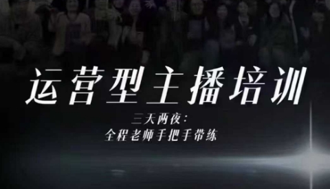 婉婉运营型主播培训线下课，主播四大能力，十小时线下录像+字幕，内容比线上课干-鸿图网创