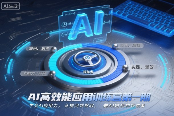 AI高效能应用训练营第一期，学会AI应用力，从提问到驾驭，做AI时代的领航者-鸿图网创