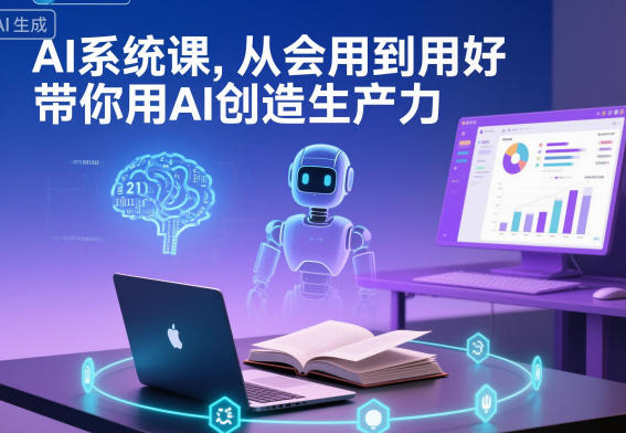 AI系统课,从会用到用好,带你用AI创造生产力-鸿图网创
