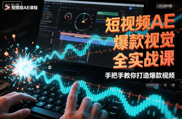 短视频AE爆款视觉全实战课，手把手教你打造爆款视频-鸿图网创
