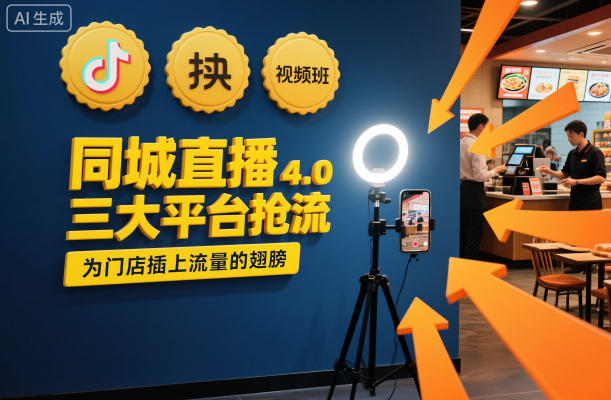 同城直播实操班4.0，三大平台抢流，为门店插上流量的翅膀-鸿图网创
