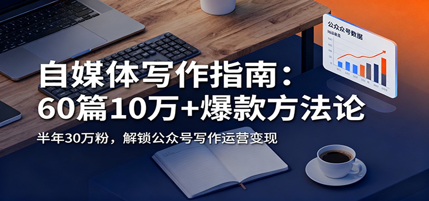 自媒体写作指南：60篇10万+爆款方法论，半年30万粉，解锁公众号写作运营变现-鸿图网创