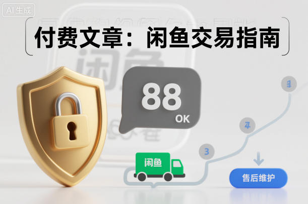 付费文章：闲鱼交易指南，怎么才能降低被坑被马扁的概率-鸿图网创