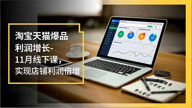 淘宝天猫爆品利润增长-11月线下课，免费流量、付费放大、费比管控，实现店铺利润倍增-鸿图网创