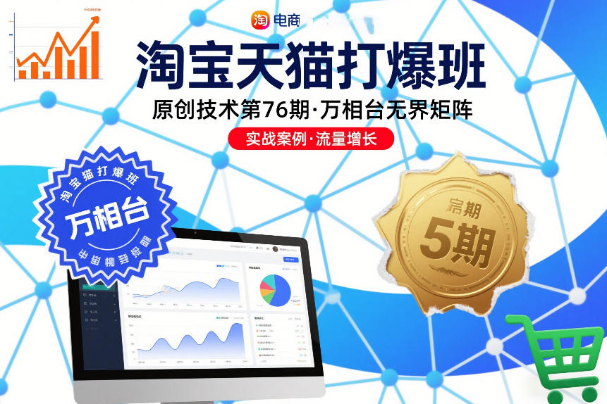 淘宝天猫打爆班原创技术第76期，万相台无界矩阵-鸿图网创