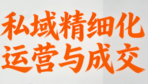 楚老师·私域精细化运营与成交-鸿图网创