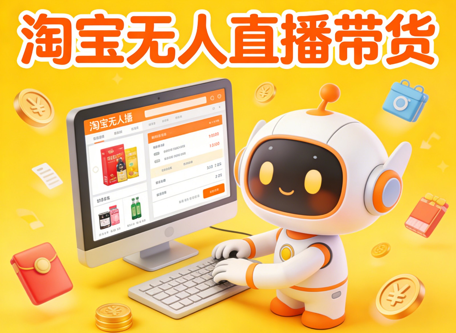 淘宝无人直播带货，24小时自动卖货，月佣金1W+，不违规不封号，不用露脸-鸿图网创
