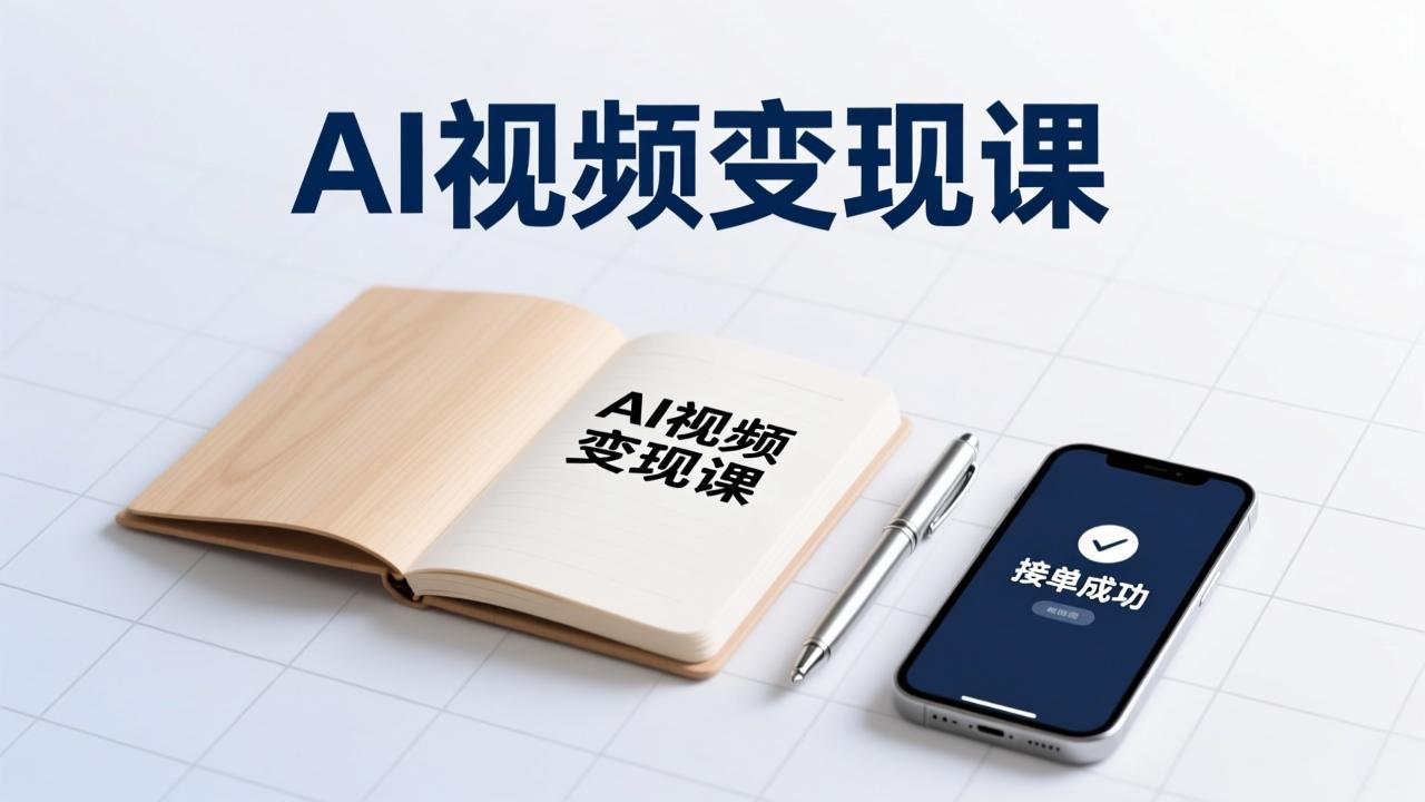 AI视频变现课，学完即可创作短片、接商单，实现副业增收，单项目报价可达千元-鸿图网创