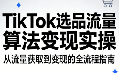 TikTok选品流量算法变现实操-鸿图网创