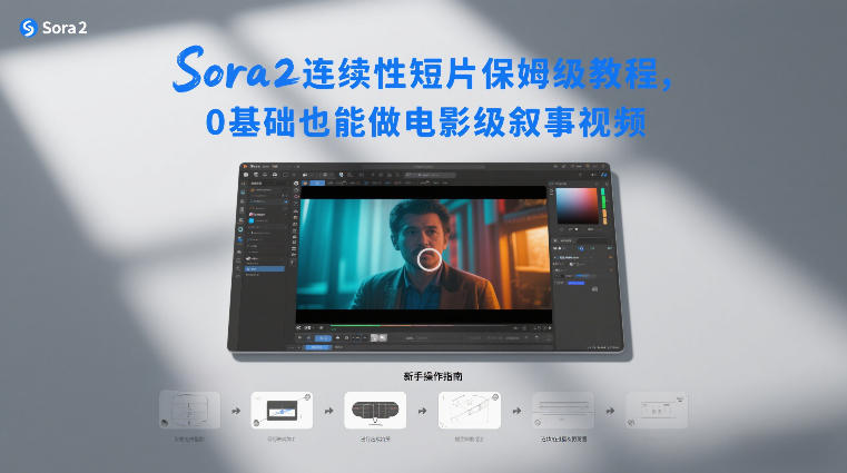 Sora2连续性短片保姆级教程，0基础也能做电影级叙事视频-鸿图网创