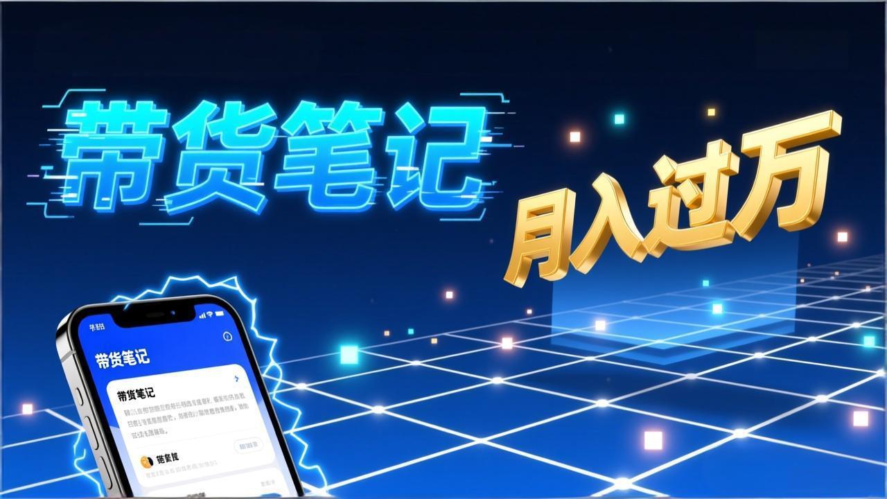 小红书爆款笔记带货实战：拆解封面标题正文全要素，手把手教你单篇笔记带货月入过万-鸿图网创