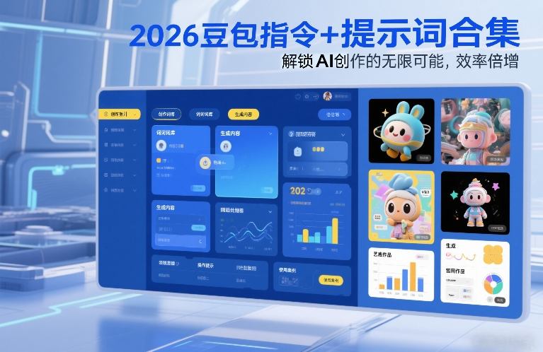 2026豆包指令+提示词合集，解锁AI创作的无限可能，效率倍增-鸿图网创
