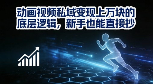 动画视频私域变现上W的底层逻辑，新手也能直接抄-鸿图网创