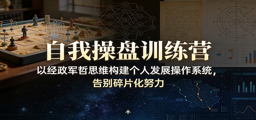 自我操盘训练营：以经政军哲思维构建个人发展操作系统，告别碎片化努力-鸿图网创