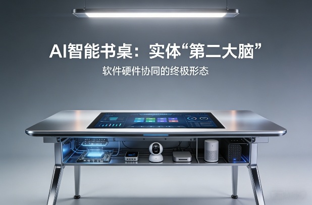 AI智能书桌搭建，构建你的实体“第二大脑”，软件硬件协同的终极形态-鸿图网创