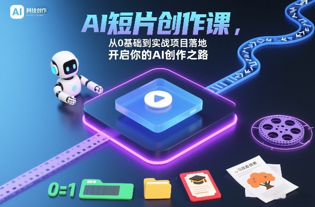 AI短片创作课，从0基础到实战项目落地，开启你的AI创作之路(更新)-鸿图网创