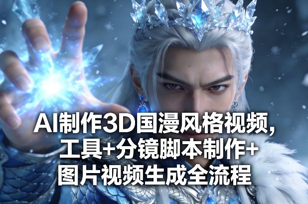 AI制作3D国漫风格视频，工具+分镜脚本制作+图片视频生成全流程-鸿图网创