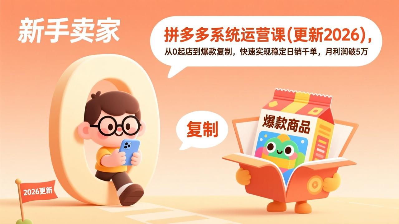 拼多多系统运营课(更新2026-鸿图网创