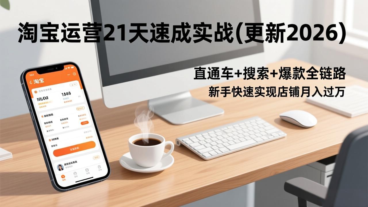 淘宝运营21天速成实战(更新2026-鸿图网创