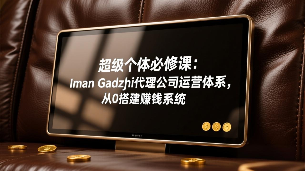 超级个体必修课：Iman Gadzhi代理公司运营体系，从0搭建赚钱系统-鸿图网创
