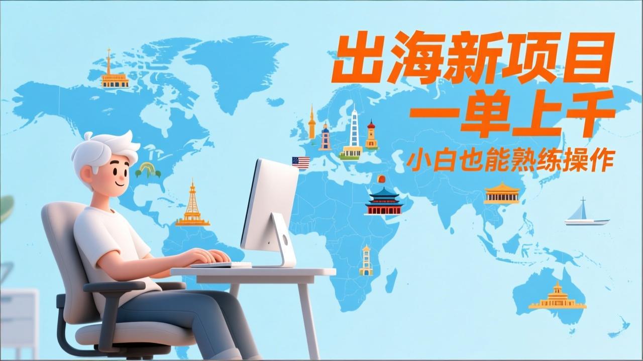 出海新项目，一单上千，小白也能熟练操作-鸿图网创