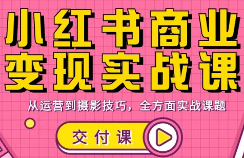 饭饭老师·小红书商业变现实战课-鸿图网创