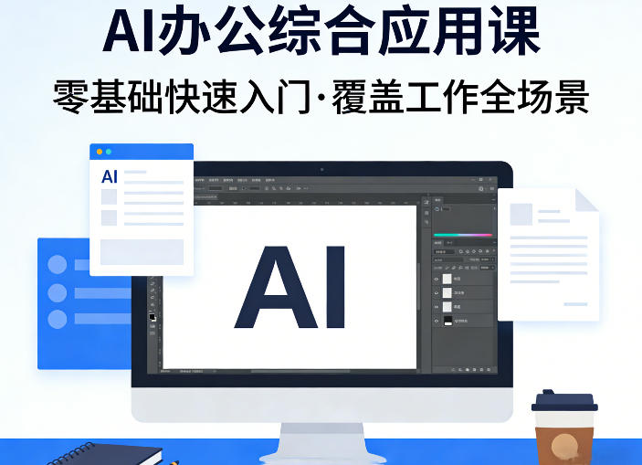 AI办公综合应用课，零基础快速入门，覆盖了工作中各种应用场景-鸿图网创