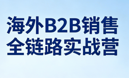 雨哥·海外B2B销售全链路实战营-鸿图网创
