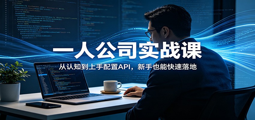 一人公司实战课：从认知到上手配置API，新手也能快速落地-鸿图网创