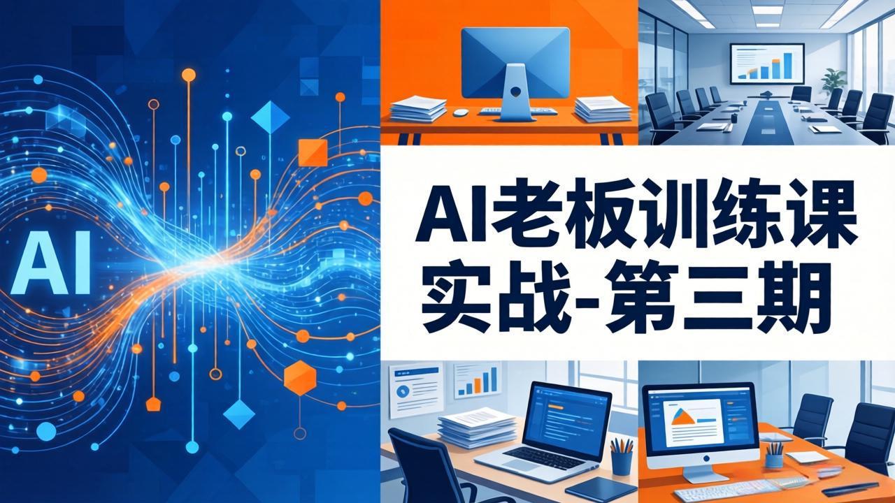 AI老板训练课实战-第三期：AI+内容应用落地教学，从0到1打通AI变现完整路径-鸿图网创
