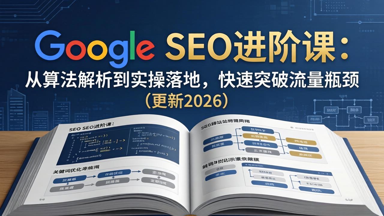 Google SEO进阶课：从算法解析到实操落地，快速突破流量瓶颈(更新2026-鸿图网创