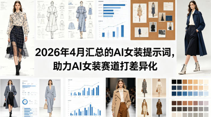 2026年4月汇总的AI女装提示词，助力AI女装赛道打差异化-鸿图网创